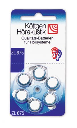Batterien Zink-Luft Gr. 675 (blau)